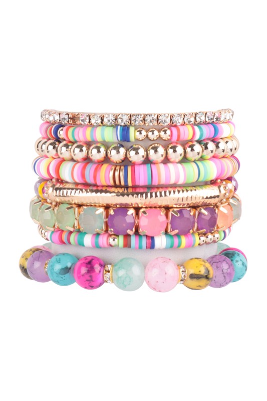 Colorful Bracelet Stacks
