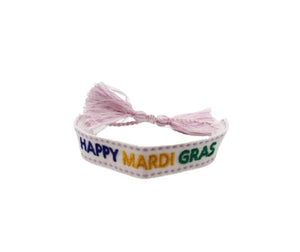 Happy Mardi Gras Bracelet